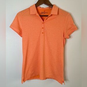 Nike Golf Dri-Fit Polo Shirt Women’s Medium Bright Orange Athletic Top